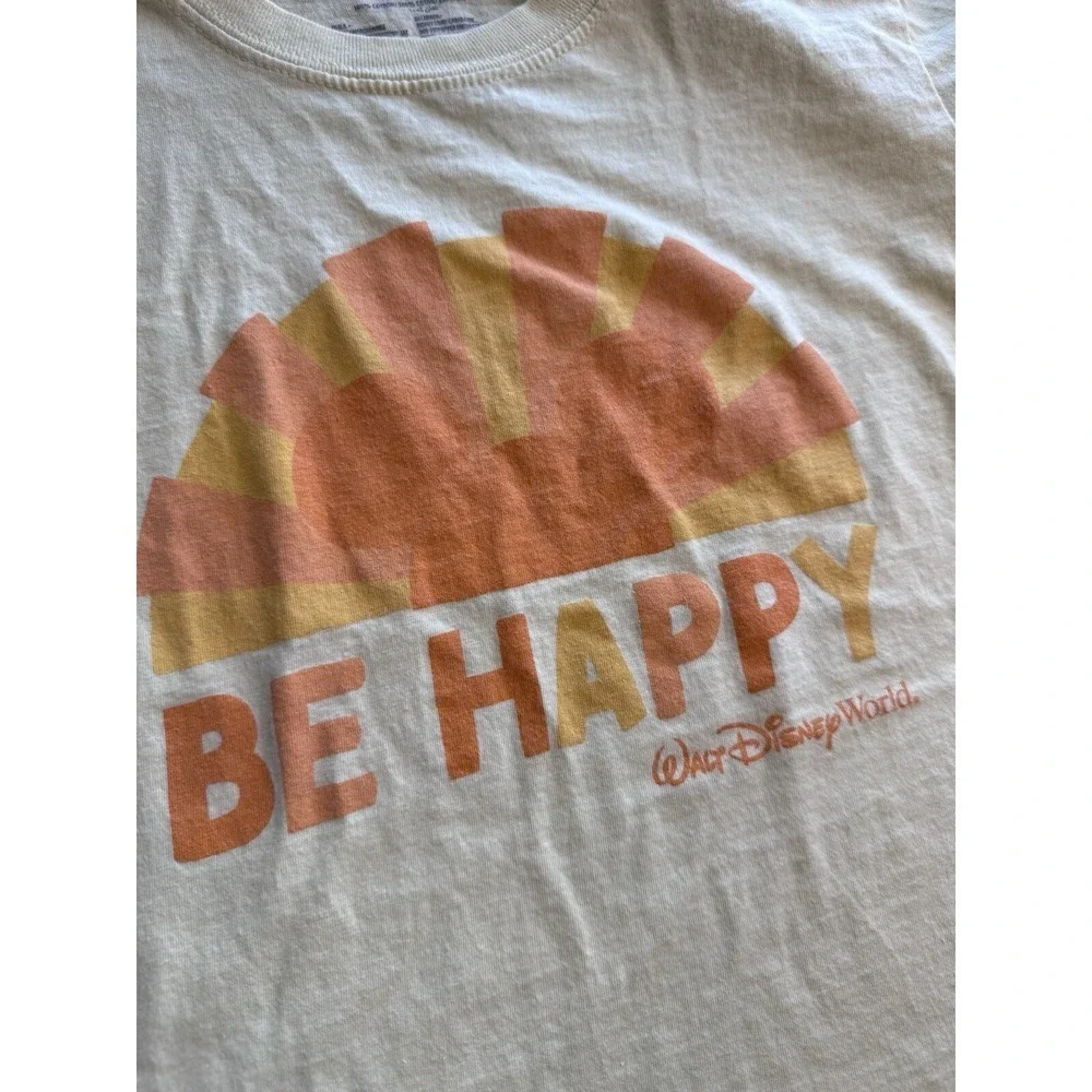 2022 WALT DISNEY WORLD BE HAPPY Youth Short Sleeve T-SHIRT SIZE Youth Small